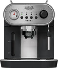 Macchina da Caffè Gaggia Carezza Deluxe, Compatibile con Caffè Macinato e Cialde, 230V, 1900W, Grigio/Nero