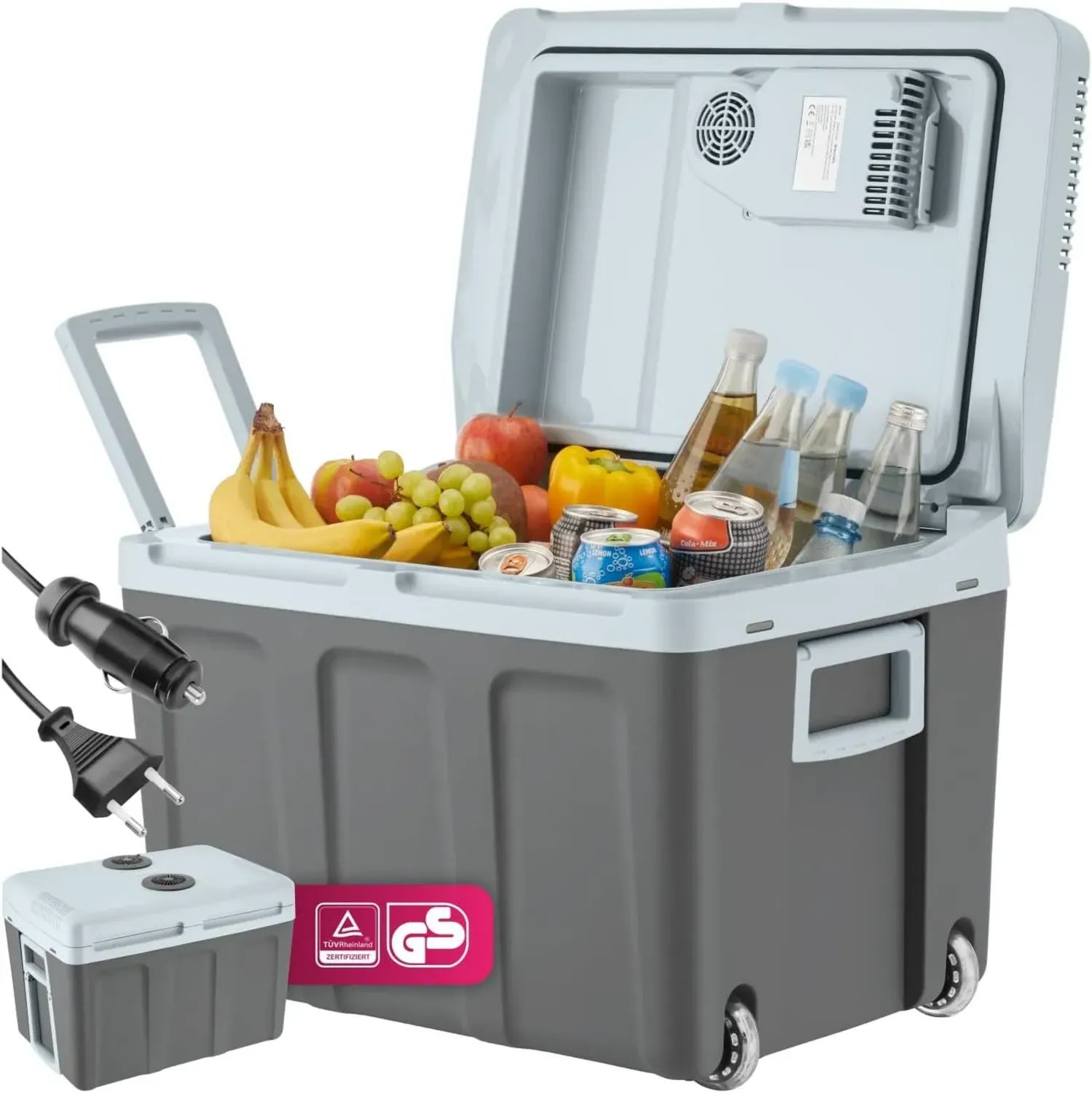 Frigorifero Portatile 2 in 1 con Funzione Riscaldante, 40L, per Casa e Auto