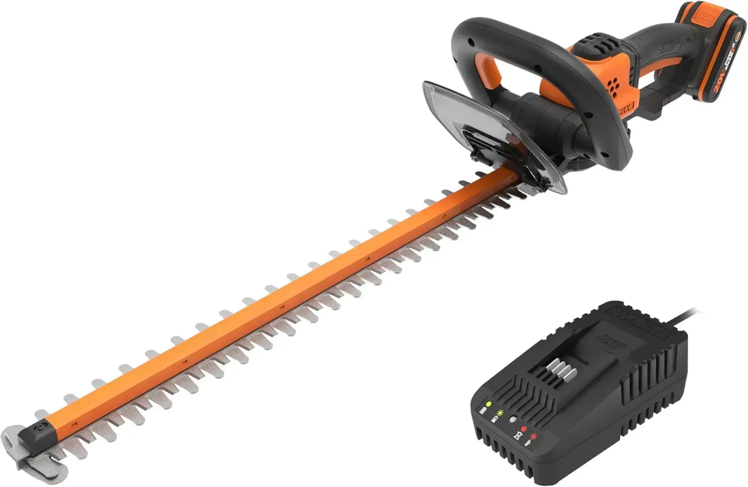 WORX Tagliasiepi a Batteria 20V con Lama Doppia 56cm e PowerShare