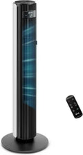 Ventilatore a Torre LEVOIT Silenzioso 25 dB, Altezza 108 cm, Potente Flusso d'Aria 7,9 m/s, 4 Modalità e 12 Velocità, Oscillazione 60°, Timer 1-12H, Telecomando, Bianco
