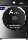 Lavatrice GEDTECH 10 kg, 1400 RPM, 16 Programmi, Eco, LED, Classe A