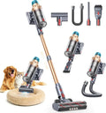 SMOTURE 65 Min - Aspirapolvere Senza Fili 600 W, 50 KPA, Potente e Versatile con Accessori Multipli, Touch Screen, Modalità Automatica, Ideale per Peli di Animali