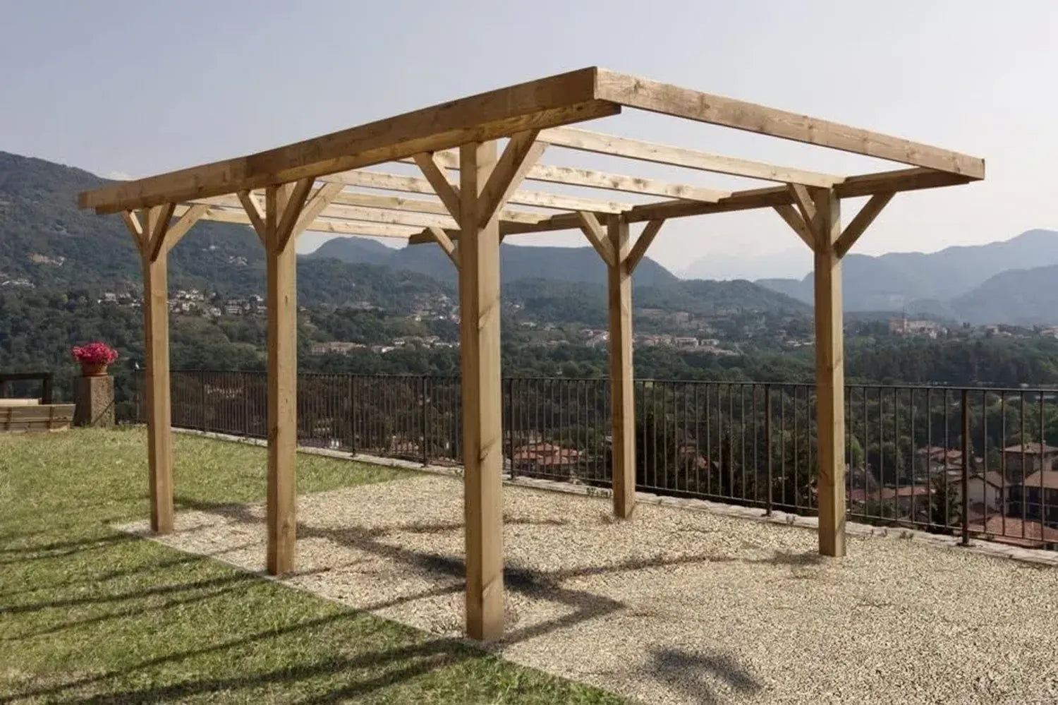 Struttura per Carport Singolo Senza Tettoia: Riparo All'aperto per Auto