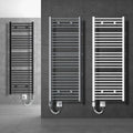 Scaldasalviette Elettrico 900W in Acciaio Cromato per Bagno, Design Moderno, 500x1200 mm