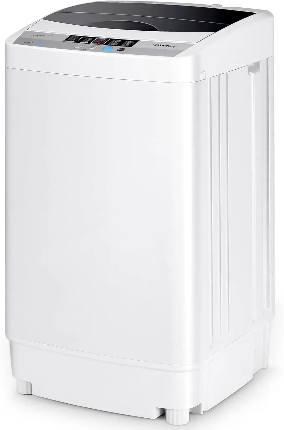 Mini Lavatrice Automatica 4,5kg con 10 Programmi, Silenziosa per Appartamenti e Campeggio, 50x50x85cm