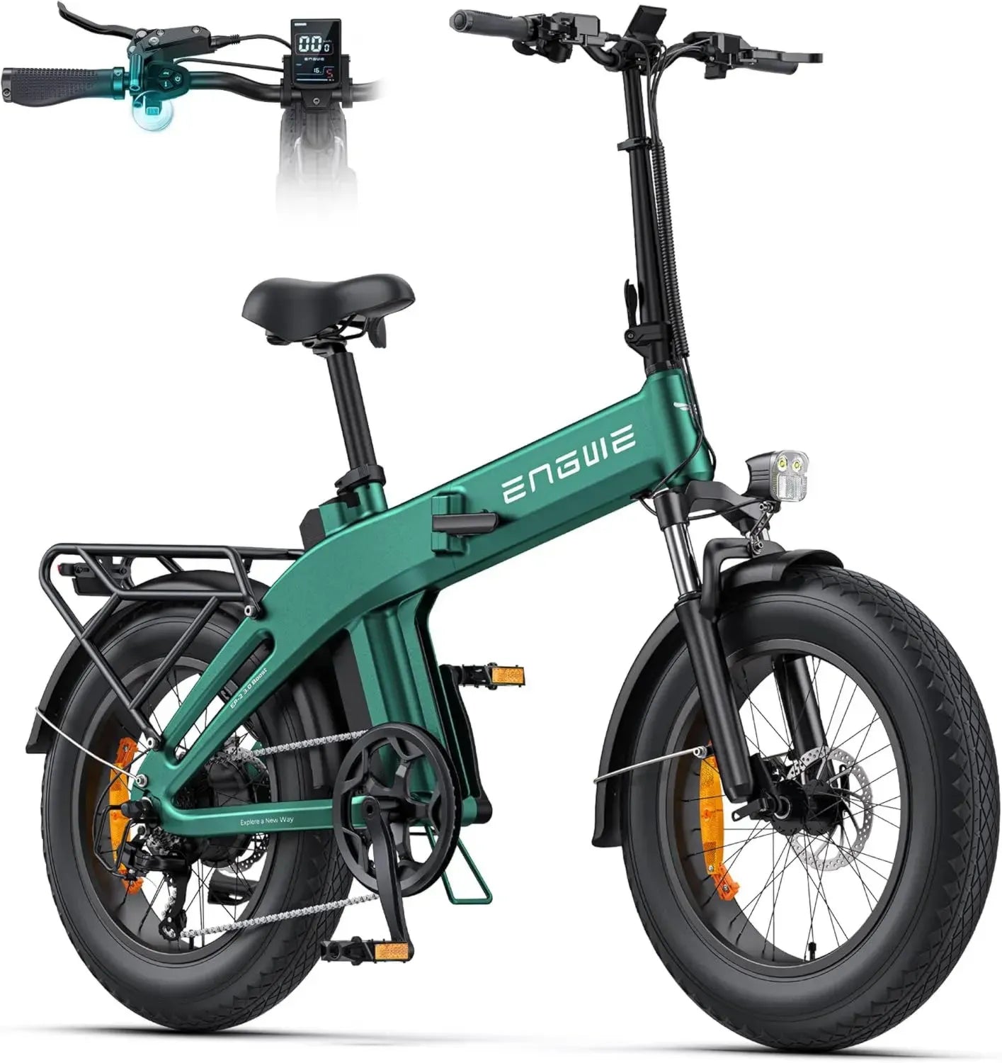 Bicicletta Elettrica Pieghevole ENGWE EP-2 3.0, Batteria 48V 13.5Ah, Autonomia 120km, Coppia 75Nm