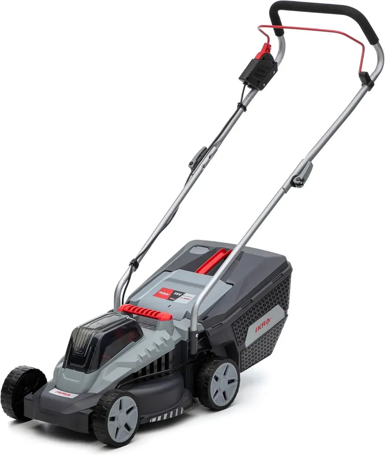 Rasaerba a Batteria IKRA 36V, Larghezza 33 cm, per Prati fino a 250 m²