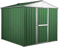 Capanno da Giardino in Acciaio Zincato Verde 2,75 x 1,75 x 2,12 m - 4,81 mq
