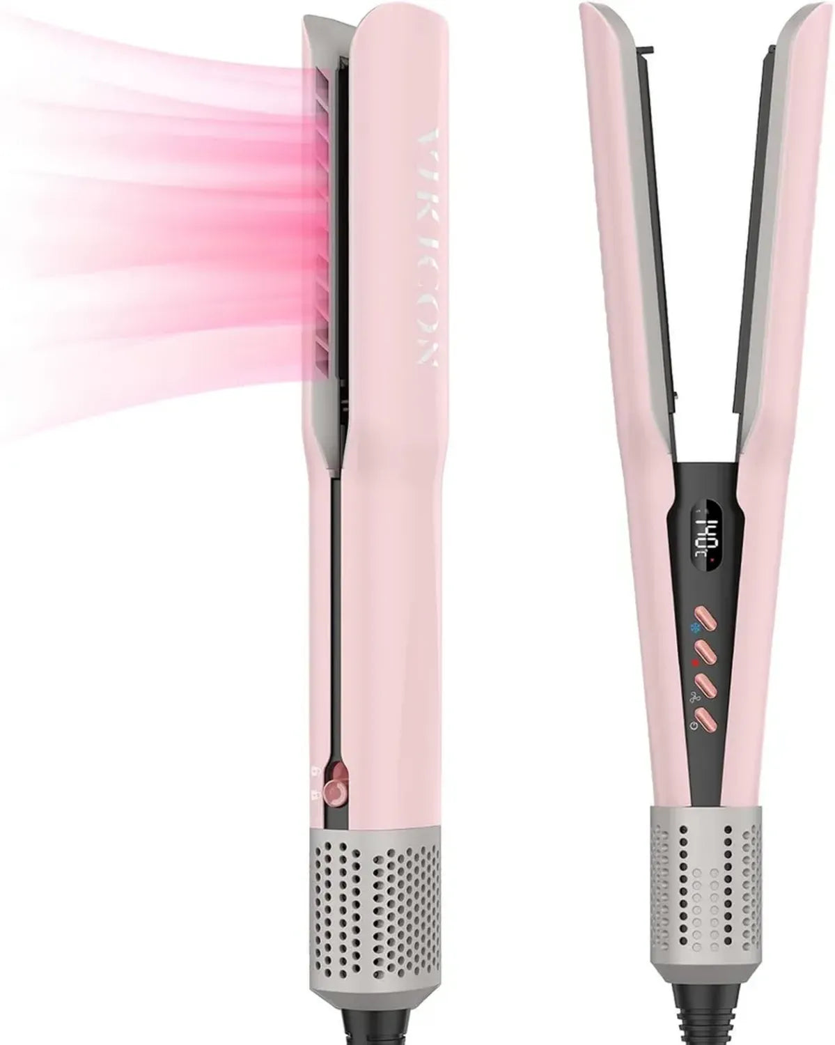 VIKICON Spazzola Lisciante Professionale Senza Calore per Capelli Lunghi