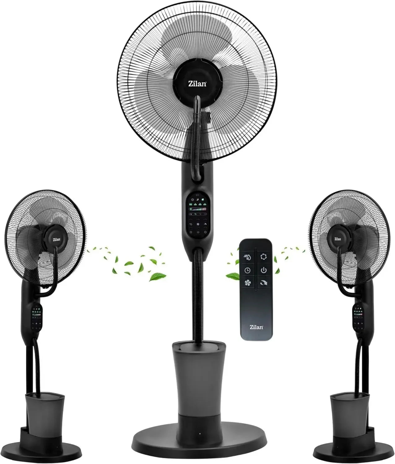 Ventilatore a torre silenzioso 3 in 1 con raffreddamento ad acqua e telecomando