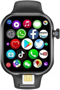 Orologio Smart 5G Android CD20 con Schermo AMOLED 2,29'' e Fotocamera Ruotabile a 180°, Supporto SIM, WiFi, GPS e Videochiamate (Nero, 8GB 128GB)